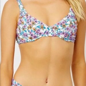 Frankies floral bikini top